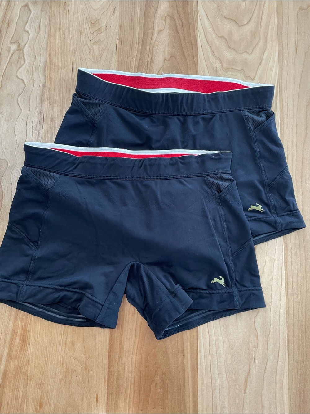 Tracksmith Women’s Small Turnover Running Short Tights (set of 2) Black